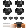 4PC 3-Way + 4PC Post Base 6*6 SET