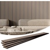 image:imageVEVOR Wood Slat Acoustic Panels 79 x 945 in 4Piece MDF Accent Wooden Wall Panels Faux Wood Wall Board Panels for Modern Interior Decor and Noise Reduction Black OakSilver Wood