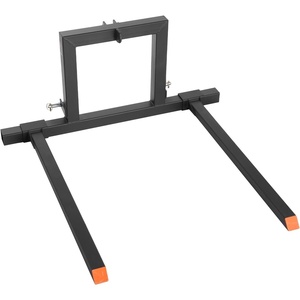 VEVOR 3 Point Hitch Pallet Forks, 1500 lbs Clamp on Pallet Forks, 50-Inch Total Length Heavy-Duty Tractor Fork with 28.9-46 Inch Adjustable Fork Width, Quick Hitch Attachments for Category 1 Tractors