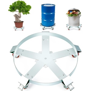 VEVOR 55 Gallon Heavy Duty Drum Dolly, 1250lbs Load Capacity, Barrel Dolly Cart Drum Caddy, Non Tipping Hand Truck Capacity Dollies with Steel Frame 5 Swivel Casters Wheel, for Warehouse Drum Handling(5 Swivel)