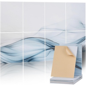 VEVOR 6 Pack Art Acoustic Panels, 70.87 x 47.24 x 0.4 inch Soundproof Wall Tiles, Self Adhesive Decorative Sound Dampening Absorbing Boards for Home, Office, Studio, Gaming Room,Theater, Earth(Art – Silk)