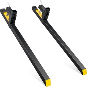 VEVOR 60″ Clamp on Pallet Forks, 2000lbs Capacity Tractor Bucket Forks, Heavy Duty Quick Attach Pallet Fork for Bucket Tractor Loader Skid Steer