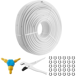 VEVOR 656ft Aluminum-Plastic Composite Radiant Floor PEX Pipe – 5/8” Diameter, 0.08” Thickness, Oxygen Barrier, Inner Aluminum Layer(984Ft)