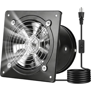VEVOR 8 Inch Exhaust Fan, 576 CFM High Velocity Wall Mount Vent Fan with On/Off Control, Low Consumption, Portable Ventilation Extractor for Attic,Garage,Basement,Workshop,Kitchen, Chicken Coop,Black(7.48 x 7.48 x 5.51 in)