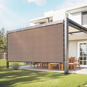 VEVOR 90% Sun Shade Cloth, 10 x 10 ft Pergola Shade Cover with Stainless Steel Grommets, Sun Shades Canopy Privacy Screen with 140 GSM HDPE Material, for Outdoor, Patio, Garden, and Backyard (Black)(8 x 12 ft Brown)