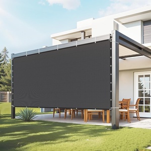 VEVOR 90% Sun Shade Cloth, 10 x 10 ft Pergola Shade Cover with Stainless Steel Grommets, Sun Shades Canopy Privacy Screen with 140 GSM HDPE Material, for Outdoor, Patio, Garden, and Backyard (Black)(8 x 12 ft Black)