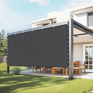 VEVOR 90% Sun Shade Cloth, 10 x 10 ft Pergola Shade Cover with Stainless Steel Grommets, Sun Shades Canopy Privacy Screen with 140 GSM HDPE Material, for Outdoor, Patio, Garden, and Backyard (Black)(10 x 12 ft Black)