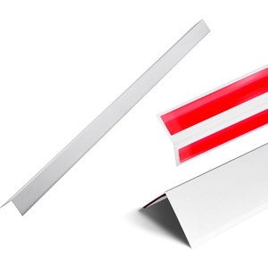 VEVOR Alluminum Alloy Wall Corner Protector, 2 x 2 x 48 inch, 12 Pack Metal Corner Guards, Edge Trim Protector 90-Degree Angle L Shape for Home,Office,Commercial Wall Protection, with 3m Tape
