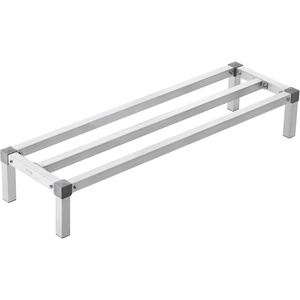 VEVOR Aluminum Dunnage Rack, 48” x 20” Commercial Food Floor Rack, 8” Off the Floor, 1000 lbs Capacity All-Welded Aluminum Storage, for Storage in Restaurants, Kitchens, Garages and Vehicles(48” x 14”x 8”)