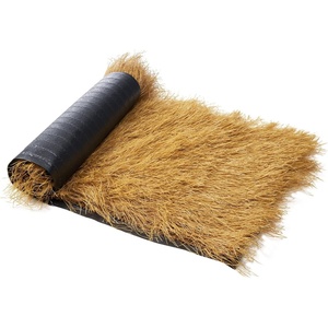 VEVOR Artificial Thatch Grass Roof, 1.3 x 32.8 ft Mexican Style Tiki Bar Hut Skirt Thatch Roofing Roll, Waterproof & Fire-Resistant, Palapa Duck Blind Grass for Patio Pool Beach Hawaiian Party Décor(Thatch Style)