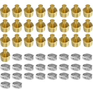 VEVOR Brass Pipe Fittings Clamp-style,Internal Thread,1/2″ 20PCS(External Thread)