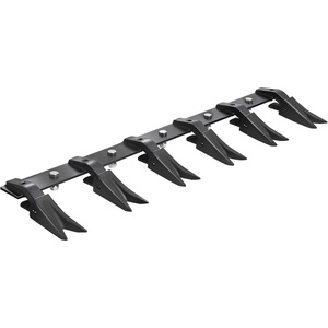 VEVOR Bucket Tooth Bar, 46 in Heavy Duty 5 Teeth Tractor Bucket Bar for Loader Tractor Loader Skidsteer, 4560 lbs Load Capacity, Bolt On Teeth Bars for Buckets Protection Efficient & Soil Excavation(45in)