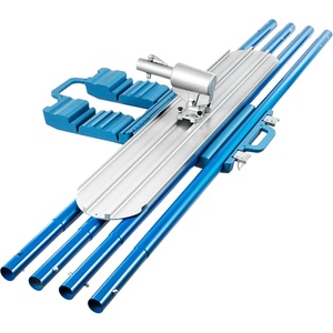VEVOR Bull Float Magnesium Concrete Float, 47.24 x 11.8 Inch Round End Concrete Float Tool with 4 Aluminum Alloy Replaceable Handles, Cement Finishing Float for Various Industrial Applications(48 x 8 inch)