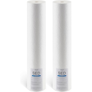VEVOR CTO Whole House Water Filter – Universal Fit 20 x 4.5 Inch – Activated Carbon Block Cartridge Replacement, 5 Micron Coconut Shell Charcoal Filter, Reduce Chlorine, Bad Taste, Odor(SED Filter)
