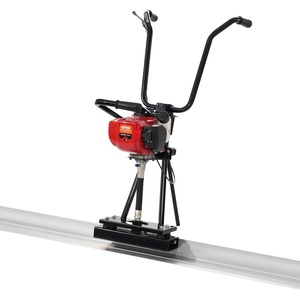 VEVOR Concrete Power Screed, 8ft Aluminum Board Straight Edge Bar Set, 4 Stroke Cement Finishing Vibrating Motor with Height Adjustable Handles, High Efficient Concrete Tools 6500RPM(6FT)