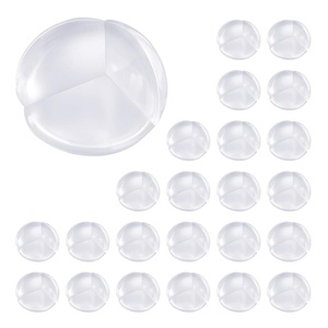 VEVOR Corner Protectors Baby Proofing, 24 Pack, Clear & Transparent Table Corner Guards Covers for Baby Safety, 1.34-inch Depth, 0.28-inch Thickness, Strong Adhesive, Cushion for Furniture Sharp Edges