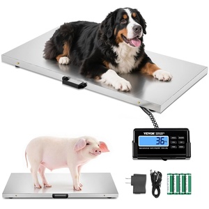 VEVOR Digital Shipping Scale, 0.1 lbs High Accuracy, 660 lbs Postal Scale with LCD Display, Hold/Tare Function & AC/DC Power Supply, Fit for Packages, Postage, Luggage, Battery & Adapter Included(880 lbs/400 kg)