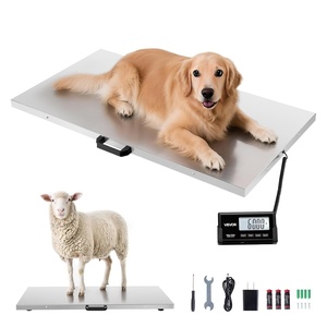 VEVOR Digital Shipping Scale, 0.1 lbs High Accuracy, 660 lbs Postal Scale with LCD Display, Hold/Tare Function & AC/DC Power Supply, Fit for Packages, Postage, Luggage, Battery & Adapter Included(660Lbs)