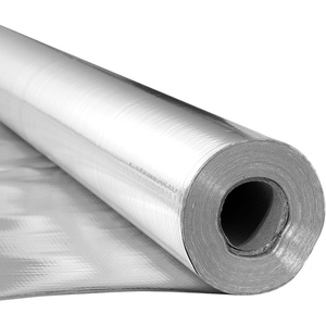 VEVOR Double Reflective Insulation Roll,Double-Sided Aluminum Foil Radiant Barrier,6mm 48 inx100 ft,Dual-Layer Air Bubble Heat Reflective Shield,Thermal Insulation Roll for Garage Door Window RV Roofs(Silver)