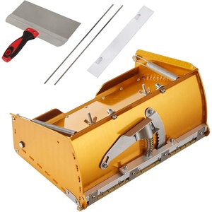 VEVOR Drywall Flat Box, 10-Inch Wide Quick Clean, Aluminum Finishing Mud Box for Plasterboard, Wallboard, Sheetrock, Bonus Mudguard, Extra 2 Stainless Steel Blades (10/12-Inch)(10″ Drywall Flat Box)