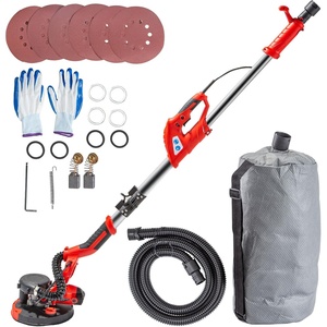 VEVOR Drywall Sander, 800W Electric Sander with 12 Sanding Discs, Variable Speed 1200-2300 RPM Wall Sander with Automatic Vacuum Dust Collection System, Double LED Lights, Dust Bag, Detachable Edge(750W)
