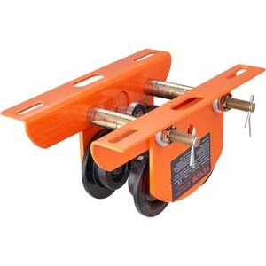 VEVOR Electric Hoist Manual Trolley, 1100 lbs/0.5 Ton Capacity for PA200 PA250 PA300 PA400 PA500, Push Beam Trolley with Dual Wheels, 2.36″-4.72″ Adjustable Flange Width for Straight Curved I Beam(0.5T)