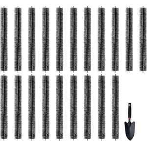 VEVOR Gutter Brush, 60 Feet Total Length 4.33 inch Diameter Gutter Cleaning Tools, Ground-Level Gutter Brush Leaf Guard for 5 Inch Gutters, Easily Clear roof Leaves and Debris, 20 Pack(60 Ft)