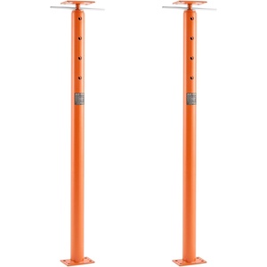 VEVOR House Floor Jacks, 2 Pack 54-150 Inch Height Range, 11200 lbs Max Load Capacity, Adjustable Support Beam Basement Jack Post Pole for Leveling, Lift Steel Telescoping Post for Temporary Support(53″-93″)