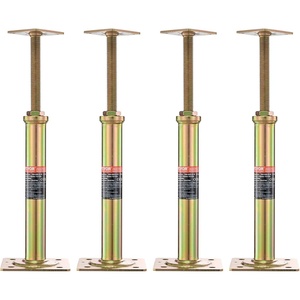 VEVOR House Floor Jacks, 4 PCS Post Floor Joist Jacks for Leveling, 11.6″-16″ Height Range, Total Support up to 10000 LBS, Galvanized Telescoping Screw Jacks for Temporary Support(Floor Jacks Post)
