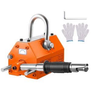 VEVOR Magnetic Lifter, 600kg Pulling Capacity, 2.5 Safety Factor, Steel and Neodymium, Lifting Magnet with Release, Permanent Lift Magnets, Heavy Duty Magnet for Hoist, Block, Shop Crane(1320 lbs/600 kg)