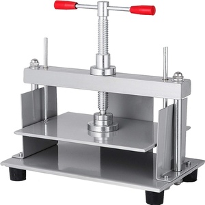 VEVOR Manual Paper Press Machine, 12×8.6 inch for A4 Sized Papers Flatting Machine, 10cm Thickness Steel Frame Manual Flat Paper Press Machine, Papermaking Book Press
