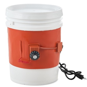 VEVOR Metal Drum Heater, 800 Watt 7.75″ Width, Pail Heating Band for 5 Gallon Barrel, 86-302℉ Adjustable Thermostat, High Efficiency Silicone Grease Keg Heater, Tested to UL 499 Standard, FCC Listed(Fits 5 Gallon)