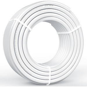 VEVOR PEX-B Pipe 3/4 Inch x 100 Feet, Non-Oxygen Barrier Flexible Pipe Tubing, Red for Hydronic Radiant Floor Heating, Water Plumbing Applications with Cutter& Clamps(White)