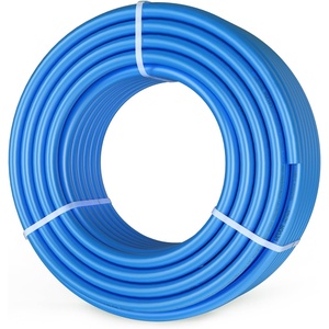 VEVOR PEX-B Pipe 3/4 Inch x 100 Feet, Non-Oxygen Barrier Flexible Pipe Tubing, Red for Hydronic Radiant Floor Heating, Water Plumbing Applications with Cutter& Clamps(Blue)