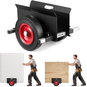 VEVOR Panel Dolly, 600LBS Heavy-Duty Drywall Mover with 8″ Pneumatic Wheels, Adjustable Clamp Panel Cart for Drywall Sheet, All Terrain Moving Cart(1000LBS)
