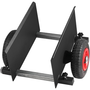 VEVOR Panel Dolly, 600LBS Heavy-Duty Drywall Mover with 8″ Pneumatic Wheels, Adjustable Clamp Panel Cart for Drywall Sheet, All Terrain Moving Cart(600LBS)