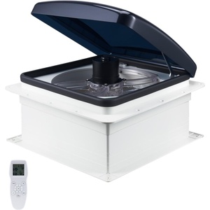 VEVOR RV Vent Fan, 14 inch RV Roof Vent Fan 12V, Powerful 10-Speed Reversible with Remote Control, Built-in Rain Cover, Power Top Lid,12 inch Blade,Fits 14 x14 inch Roof Openings(14″ Vent Fan)