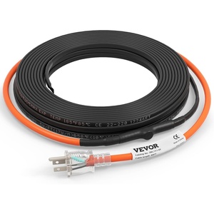 VEVOR Self-Regulating Pipe Heating Cable, 120-feet 5W/ft Heat Tape for Pipes Freeze Protection, Protects PVC Hose, Metal and Plastic Pipe from Freezing, 120V(60 Feet)