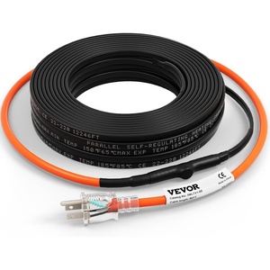 VEVOR Self-Regulating Pipe Heating Cable, 120-feet 5W/ft Heat Tape for Pipes Freeze Protection, Protects PVC Hose, Metal and Plastic Pipe from Freezing, 120V(80 Feet)