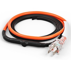 VEVOR Self-Regulating Pipe Heating Cable, 120-feet 5W/ft Heat Tape for Pipes Freeze Protection, Protects PVC Hose, Metal and Plastic Pipe from Freezing, 120V(3FT)