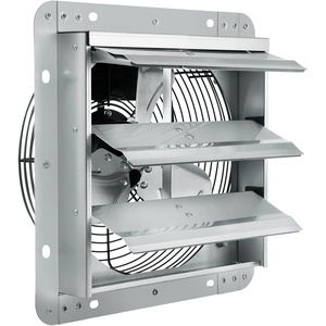 VEVOR Shutter Exhaust Fan, 16” with Various Speeds, AC-motor, 2000 CFM, Wall Mount Attic Fan, Ventilation and Cooling for Greenhouses, Garages, Sheds, FCC(10 Inch)