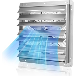 VEVOR Shutter Exhaust Fan, 16” with Various Speeds, AC-motor, 2000 CFM, Wall Mount Attic Fan, Ventilation and Cooling for Greenhouses, Garages, Sheds, FCC(30 Inch)