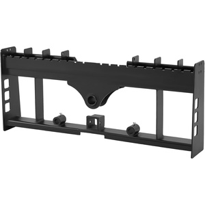 VEVOR Skid Steer Pallet Frame, 4000 lbs Rated Load Capacity, 50-inch Pallet Fork Frame Attachments with 2-inch Hitch Receiver & Spear Sleeves, Fit for John Deere Loaders Quick Attach Mount, Frame Only(45 x 7 x 19 in)