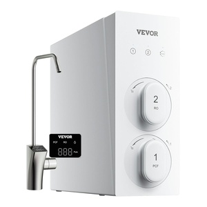 VEVOR Skincare Water Filter, Faucet Mount Water Filters with Micro-Nano Bubble for Skin, Sink Tap Purifier, Removes Chlorine with 1 Filter, for Kitchen and Bathroom Faucets, White + Gold(White)