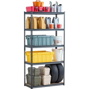 VEVOR Storage Shelves, 2000 lbs, 5 Tier Garage Storage Shelving, 16″ D x 32″ W x 62.8″ H Adjustable Metal Shelves for Garage Shelves Utility Rack Shelf, Ideal for Kitchen, Warehouse, Basement, Black(16″ D x 36″ W x 71.4″)