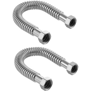 VEVOR Water Heater Kit, 18 Inch Length Water Heater Flex Connector, Waters Heaters Installation Kit with 1″ FIP x 1″ FIP Inlet & Outlet Connection for Bathroom, Kitchen, Laundry Room, Boiler Room