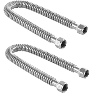 VEVOR Water Heater Kit, 24 Inch Length Water Heater Flex Connector, Waters Heaters Installation Kit with 3/4″ FIP x 3/4″ FIP Inlet & Outlet Connection for Bathroom, Kitchen, Laundry Room, Boiler Room