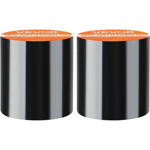 VEVOR Waterproof Patch and Seal Tape, 4 inch x 10 ft, Pack of 2, Weather-Resistant Waterproof Tape for Leaks and Repairs, Peel and Stick Easy Indoor and Outdoor Use for Roof, Wall, and Pipe, Black