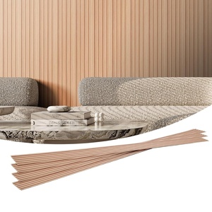 VEVOR Wood Slat Acoustic Panels, 8 PCS 96 x 6 inch, WPC Accent Wooden Wall Panels for Modern Interior Wall, for Stylish Decor and Noise Reduction, Ash Wood(Ash Wood color)