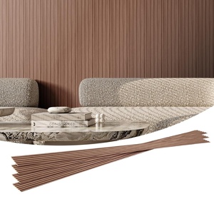 VEVOR Wood Slat Acoustic Panels, 8 PCS 96 x 6 inch, WPC Accent Wooden Wall Panels for Modern Interior Wall, for Stylish Decor and Noise Reduction, Ash Wood(Grey Oak color)